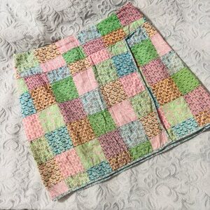 Vineyard Vines Colorful vintage preppy Patchwork Mini Skirt size 2